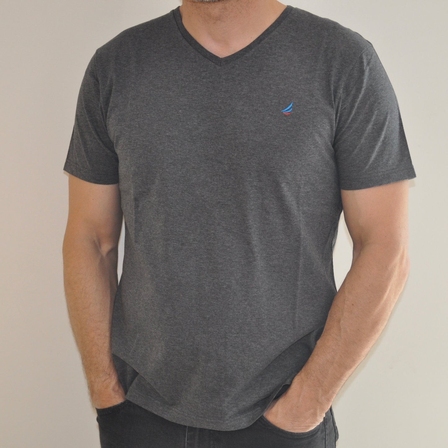 T-shirt Anthracite chiné